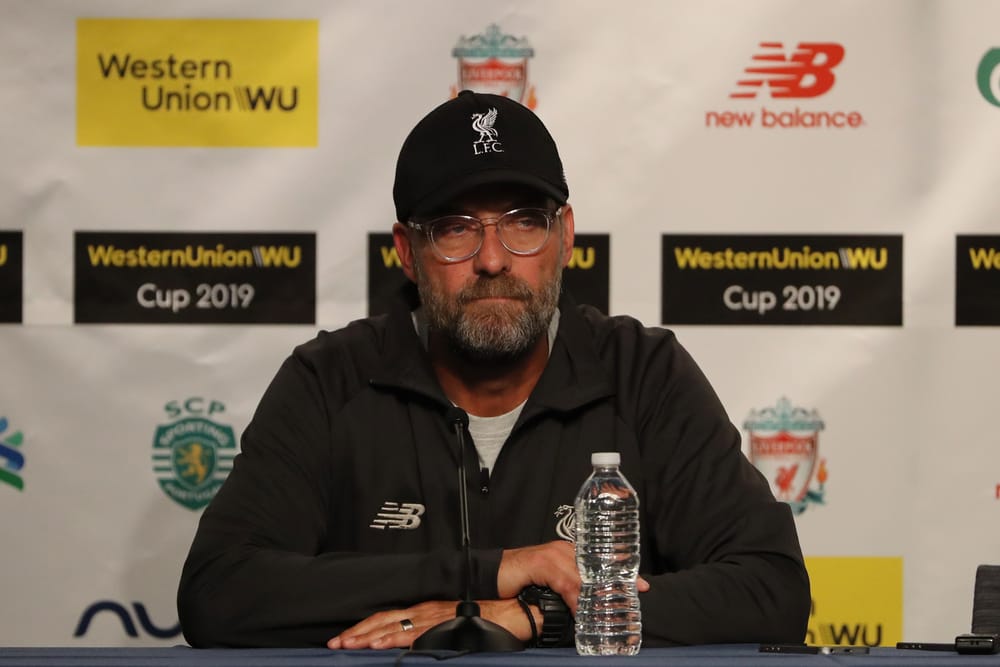 Liverpool FC manager Jurgen Klopp during press conference