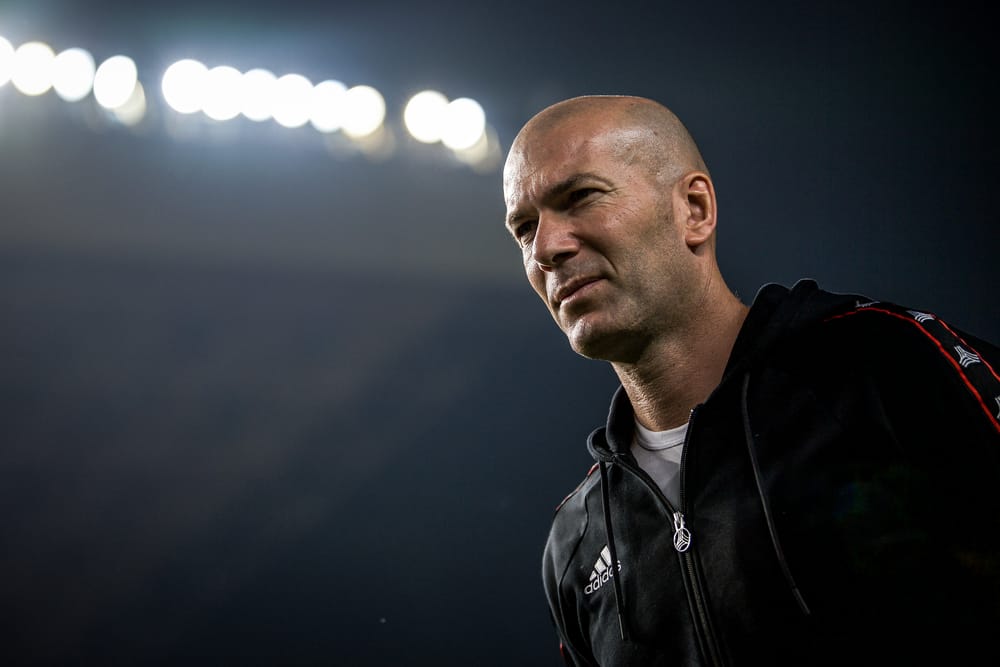 French football superstar and coach Zinedine Zidane.