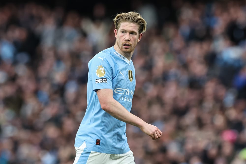Kevin De Bruyne of Manchester City during the Premier League.