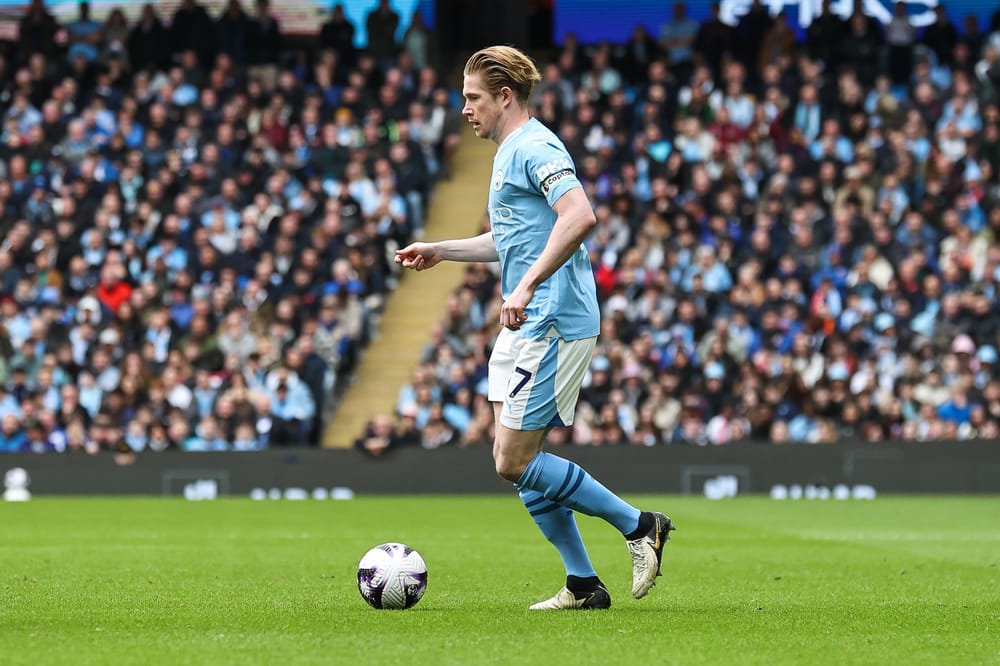 Kevin De Bruyne of Manchester City in action.