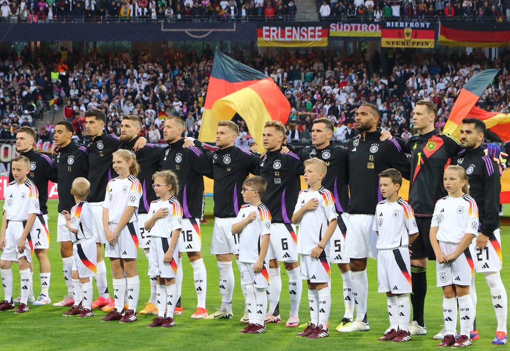 Switzerland vs. Germany: Euro Championship Group A Showdown at Frankfurt Arena.